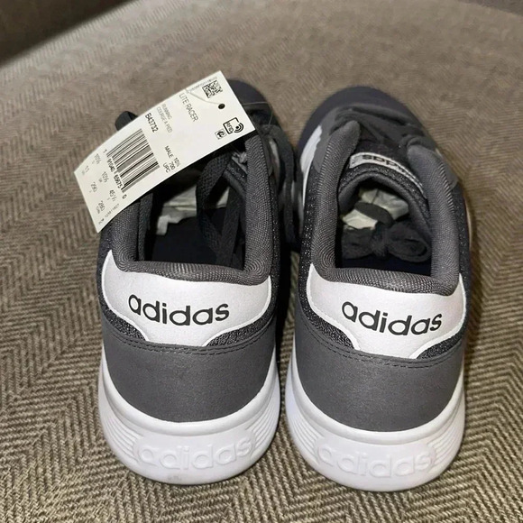 NWT adidas sneakers size 11 shoe men’s lite racer gray coloured - Picture 2 of 4
